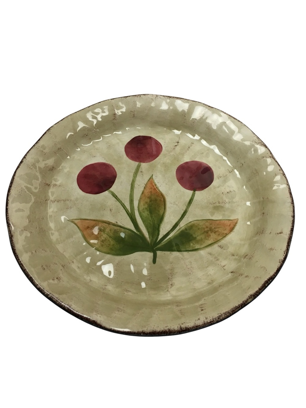 Tabletops Unlimited Gisella Garden 8.5” Salad Plate Dish Hand-painted Ceramic